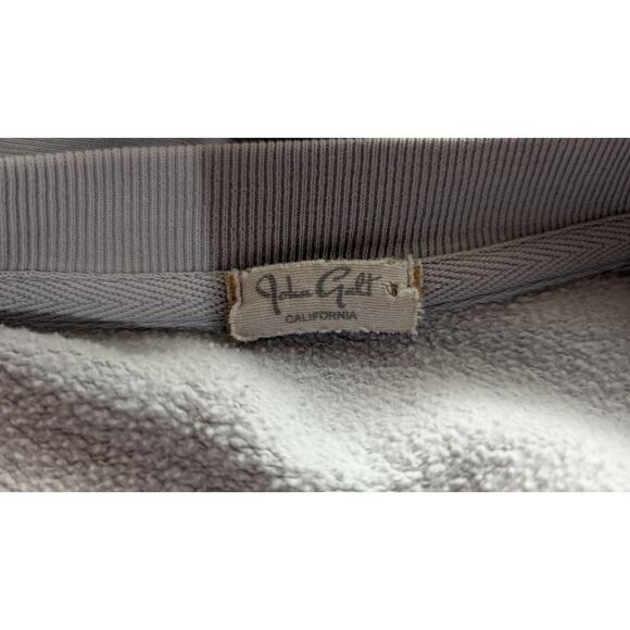 John Galt Womens Oversized New York Crewneck Sweatshirt One Size Blue Pockets - Picture 5 of 6